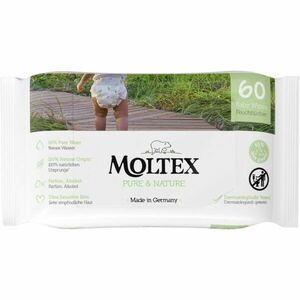 Moltex Pure & Nature Baby Wipes nedves törlőkendők gyermekeknek 60 db kép