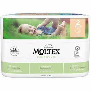 Moltex Pure & Nature Mini Size 2 eldobható ÖKO pelenkák 3-6 kg 38 db kép