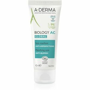 A-Derma Biology AC mattító ápolás a bőr tökéletlenségei ellen 40 ml kép