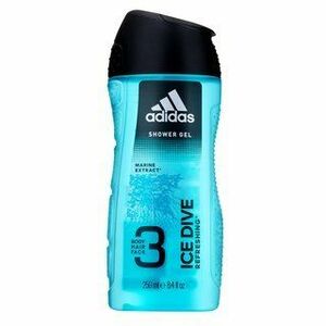 Adidas Ice Dive tusfürdő férfiaknak sampon és tusfürdő 2in1 férfiaknak 250 ml kép