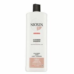 Nioxin System 3 Cleanser Shampoo tisztító sampon vékony szálú festett hajra 1000 ml kép