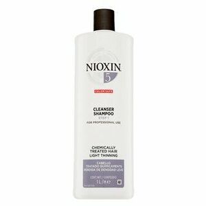 Nioxin System 5 Cleanser Shampoo tisztító sampon kémiailag kezelt hajra 1000 ml kép