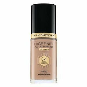 Max Factor Facefinity All Day Flawless Flexi-Hold 3in1 Primer Concealer Foundation SPF20 45 folyékony make-up 3 az 1-ben 30 ml kép