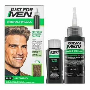 Just For Men Shampoo-in Haircolour színező sampon férfiaknak H25 Light Brown 66 ml kép