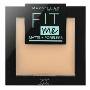 Maybelline Fit Me! Matte + Poreless 220 Natural Beige púder matt hatású 9 g kép