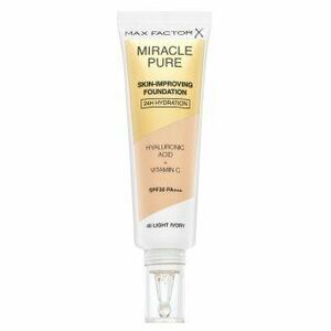 Max Factor Miracle Pure Skin hosszan tartó make-up hidratáló hatású 40 Light Ivory 30 ml kép