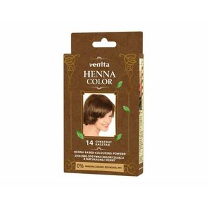 Henna alapú természetes hajszínező por 14 gesztenye barna 25 g kép