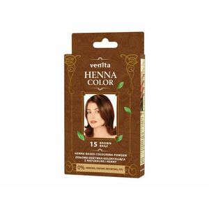 Henna alapú természetes hajszínező por 15 barna 25 g kép