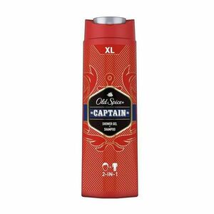 Férfi Tusfürdő és Sampon - Old Spice Captain Shower Gel + Shampoo 2in1, 400 ml kép