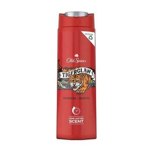 Férfi Tusfürdő és Sampon - Old Spice TigerClaw Shower Gel + Shampoo 2in1, 400 ml kép