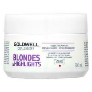 Goldwell Dualsenses Blondes & Highlights 60sec Treatment maszk szőke hajra 200 ml kép