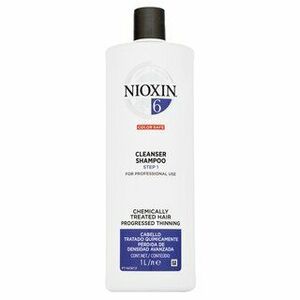Nioxin System 6 Cleanser Shampoo tisztító sampon kémiailag kezelt hajra 1000 ml kép