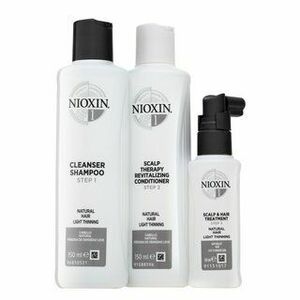 Nioxin System 1 Trial Kit készlet kémiailag kezelt hajra 150 ml + 150 ml + 50 ml kép