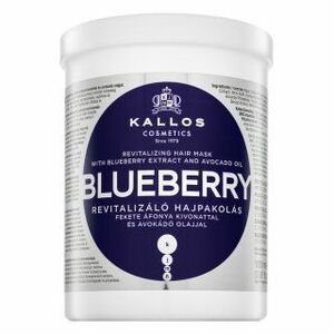 Kallos Blueberry Revitalizing Hair Mask tápláló maszk száraz és sérült hajra 1000 ml kép