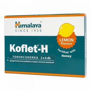 Himalaya Koflet-H torokcukorka citrom ízesítéssel 12 db kép