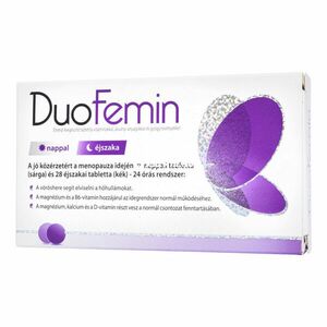 Duofemin étrend-kiegészítő tabletta vitaminokkal, ásványi anyagokkal, gyógynövényekkel 28 db +28 db kép