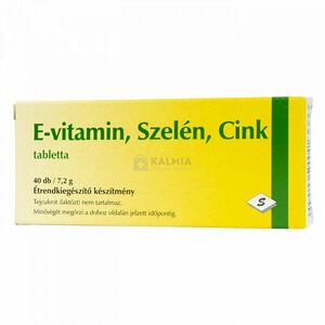 Selenium Pharma E-vitamin, Szelén, Cink tabletta 40 db kép
