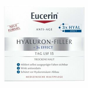 Eucerin Hyaluron-filler ránctalanító nappali arckrém száraz bőrre 50 ml kép