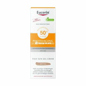 Eucerin Sun FF50 színezett napozó arckrém Medium árnyalat 50 ml kép