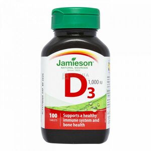 Jamieson D3 vitamin 1000NE tabletta 100 db kép