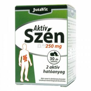 JutaVit Aktív Szén tabletta 250 mg 30 db kép