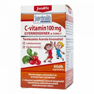 JutaVit C-vitamin 100 mg acerola kivonattal tabletta gyermekeknek 60 db kép