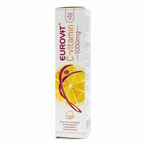 Eurovit C-vitamin 1000 mg citrom ízű étrend-kiegészítő pezsgőtabletta 20 db kép