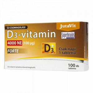 JutaVit D3-vitamin Forte 4000NE tabletta 100 db kép