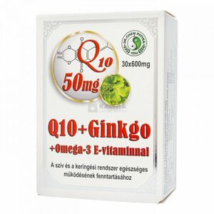 Dr. Chen Q10+Ginkgo+Omega-3+E-vitamin kapszula 30 db kép
