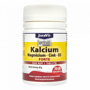 JutaVit Kalcium+Magnézium+Cink-D3-vitamin Forte tabletta 30 db kép