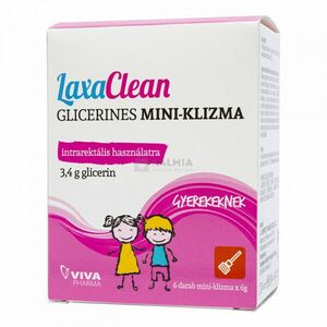 LaxaClean glicerines Mini-Klizma gyermekeknek 6 x 6 g kép