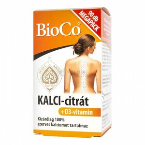BioCo Kalci-Citrát D3 filmtabletta megapack 90 db kép