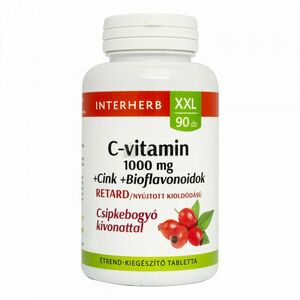 Interherb XXL C- vitamin 1000 mg + Cink + Bioflavonoidok tabletta 90 db kép