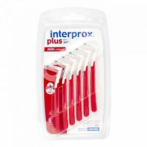 Dentaid Interprox Plus Mini conical (kúpos) piros fogközi kefe 6 db kép