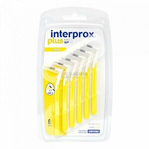 Dentaid Interprox Plus mini sárga fogköztiszító kefe 6 db kép
