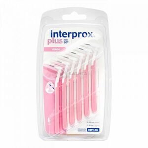 Interprox Plus Dentaid nano rózsaszínű fogköztisztító kefe 6 db kép