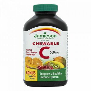 Jamieson C-vitamin gyümölcs ízű rágótabletta 500 mg 120 db kép