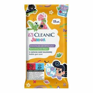 Cleanic Junior antibakteriális törlőkendő 15 db kép