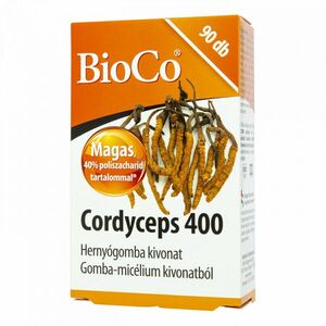 BioCo Cordyceps 400 Hernyógomba kivonatot tartalmazó tabletta 400 mg 90 db kép