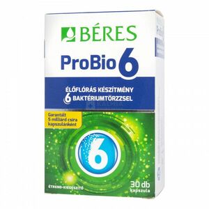 Béres Probio 6 étrendkiegészítő kapszula 30 db kép