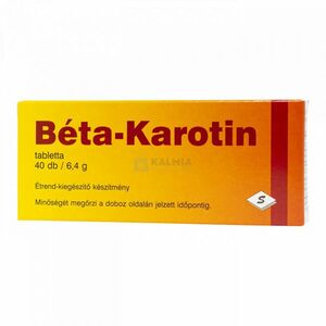 Béta-Karotin tabletta 40 db kép