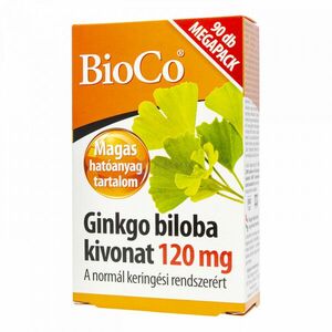 BioCo Ginkgo Biloba kivonat 120 mg tabletta 90 db kép