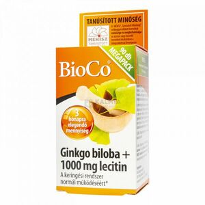 BioCo Ginkgo Biloba + Lecitin 1000 mg kapszula megapack 90 db kép