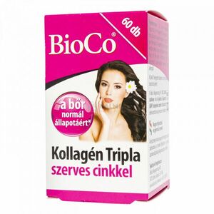 BioCo Kollagén tripla szerves cinkkel 300 mg tabletta 60 db kép