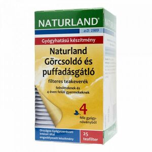 Naturland görcsoldó és puffadásgátló filteres teakeverék 25 db kép