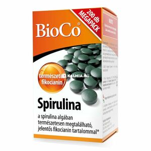 BioCo Spirulina Alga tabletta Megapack 200 db kép