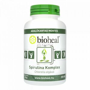Bioheal Spirulina Komplex Chlorella algával tabletta 250 db kép