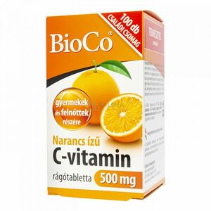 BioCo C-Vitamin 500 mg narancs ízű rágótabletta 100 db kép