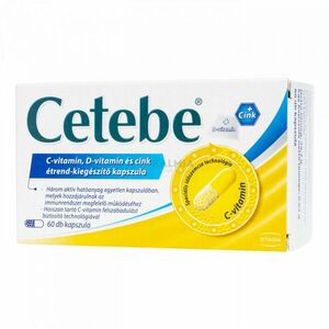 Cetebe C-vitamin + D-vitamin + Cink kapszula 60 db kép