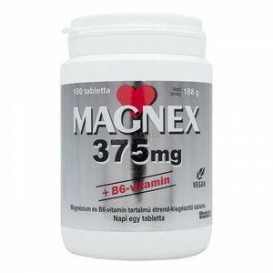 Magnex 375 mg + B6 vitamin tabletta 180 db kép